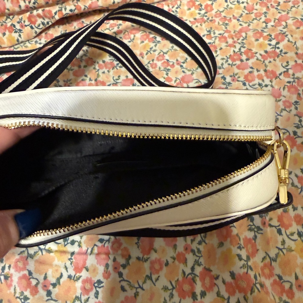 kate spade Black and White Striped-strap Crossbody Camera Bag - Picture 3 of 5